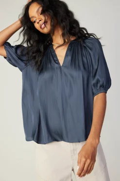 Gathered Neckline Blouse