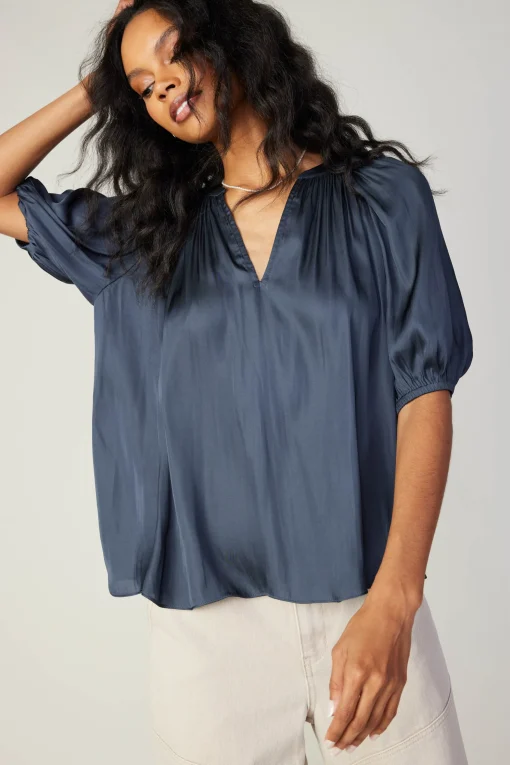 Gathered Neckline Blouse
