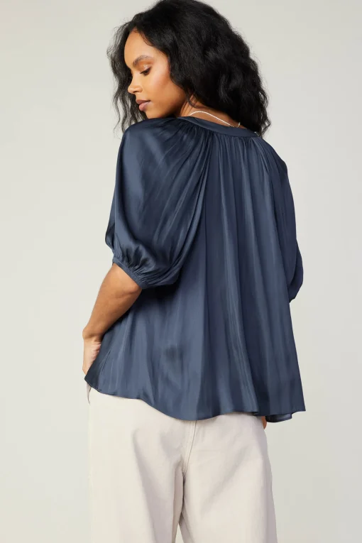 Gathered Neckline Blouse