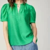 Gathered Sleeve Blouse