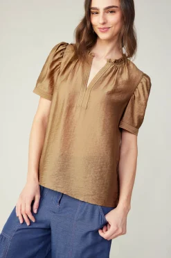 Gathered Sleeve Blouse