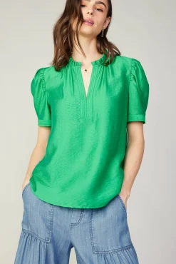 Gathered Sleeve Blouse