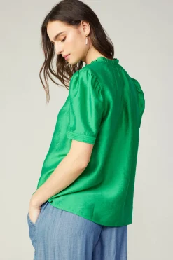 Gathered Sleeve Blouse