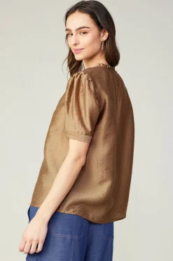 Gathered Sleeve Blouse