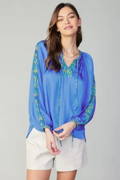 Geometric Patterned Blouse