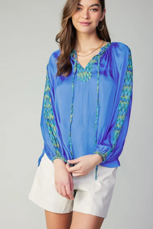 Geometric Patterned Blouse