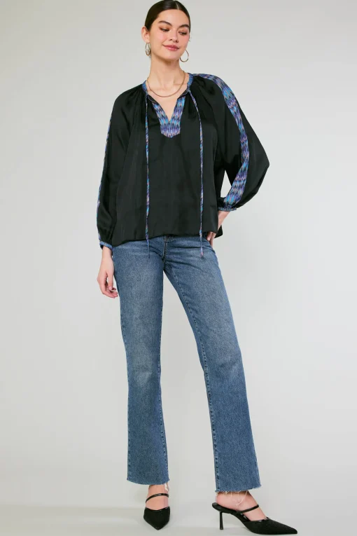 Geometric Patterned Blouse