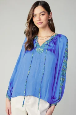 Geometric Patterned Blouse