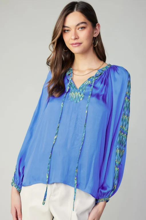 Geometric Patterned Blouse