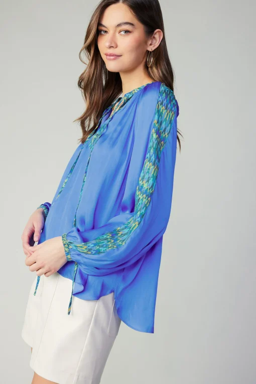 Geometric Patterned Blouse