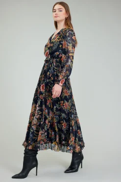 Glimmer Botanical Maxi Dress