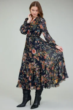 Glimmer Botanical Maxi Dress