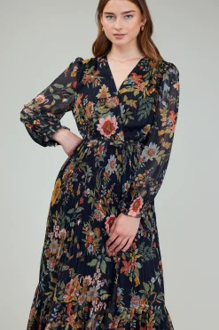 Glimmer Botanical Maxi Dress
