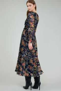Glimmer Botanical Maxi Dress