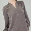 Glimmer Smocked Cuff Blouse