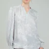 Glimmer Smocked Cuff Blouse