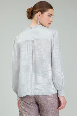 Glimmer Smocked Cuff Blouse