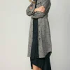 Houndstooth Long Shacket Coat
