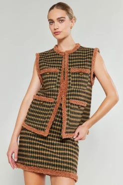 Houndstooth Vest