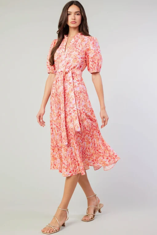 Ilana Pleated Midi Dress