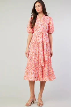 Ilana Pleated Midi Dress