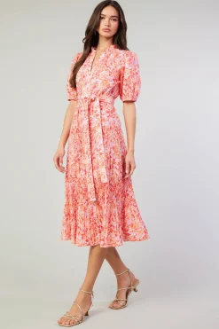 Ilana Pleated Midi Dress