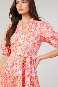 Ilana Pleated Midi Dress