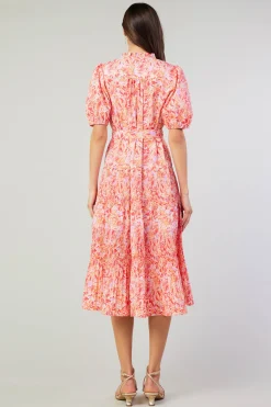 Ilana Pleated Midi Dress