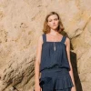 Jacquard Pintuck Mini Dress