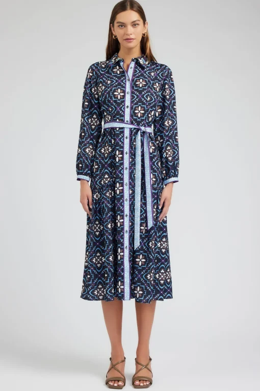Kaleidoscope Motif Maxi Dress