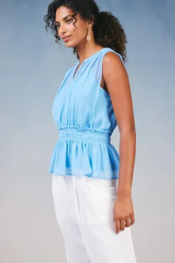 Keyhole Organza Top