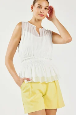 Keyhole Organza Top
