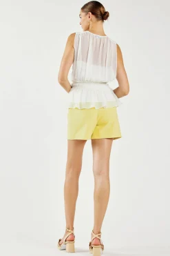 Keyhole Organza Top