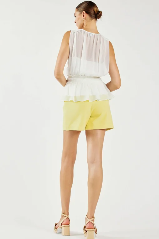 Keyhole Organza Top