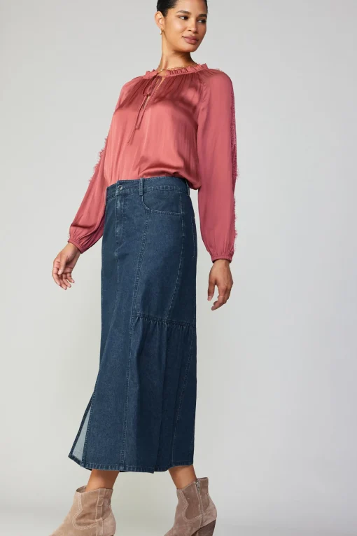 Lace Panel Blouse