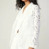 Lace Single Breasted Blazer