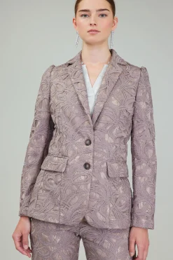Lace Single Breasted Blazer