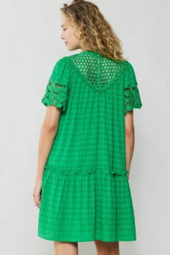 Lace Sleeve Mini Dress