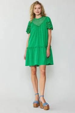Lace Sleeve Mini Dress