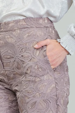 Lace Straight Pant