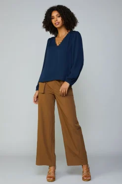 Lace Trim Blouse