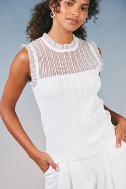Lace Yoke Top