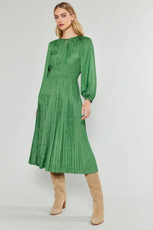 Laraline Paisley Jacquard Midi Dress