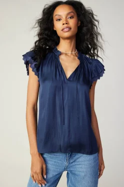 Layered Lace Sleeve Top