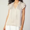 Layered Lace Sleeve Top