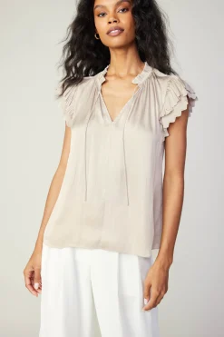 Layered Lace Sleeve Top