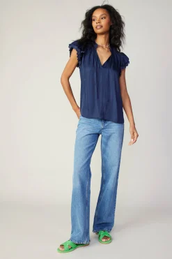 Layered Lace Sleeve Top