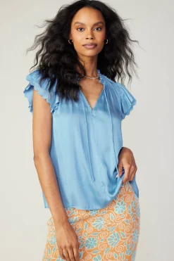 Layered Lace Sleeve Top