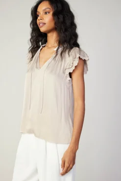 Layered Lace Sleeve Top
