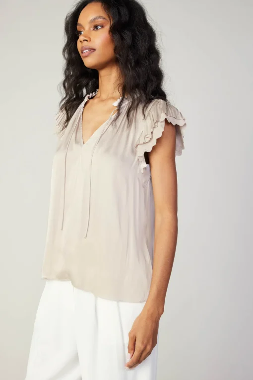 Layered Lace Sleeve Top
